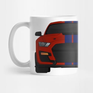 Shelby GT500 2020 Rapid-Red + Kona-Blue Stripes Mug